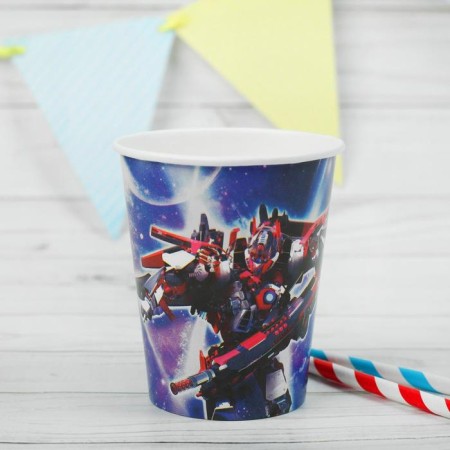 A single -single paper glass "Transformer" 250 ml-2