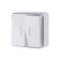 Two-valve switch with Gallant WL15-03-03-WHITE backlight, white color