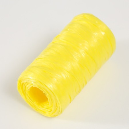 Gingerbread for manual knitting 100% polypropylene 200m/50g. (35-yellow-yellow)-1