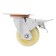 Wheel for transport trolleys rotary, d = 100, on the site, with a stop, covering pp