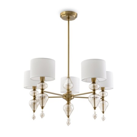 Freya FR5369CL-05BS RAise, 720x720x830 mm ceiling lamp, E14, 5x40W, brass color-2