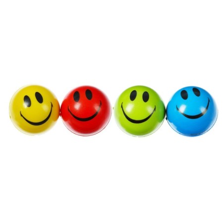 Ball "Smiley", soft, 4.5 cm, mix colors-1