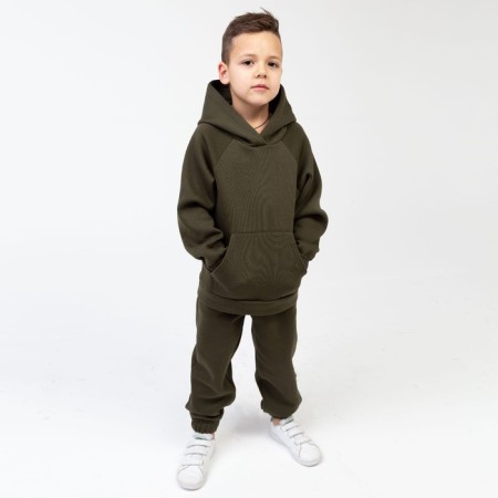 Children's costume with the basis (sweatshirt, trousers) KAFTAN "Basic Line" R.38 (146-152), khaki-4