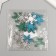 Decor for creativity "Color Snowflakes" 3x3 cm glue base (set 12 pcs) mix