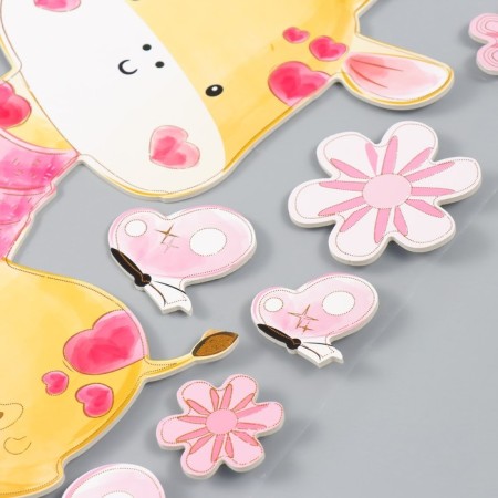 EVA sticker "Girafics in a scarf" 41x31.5 cm-1