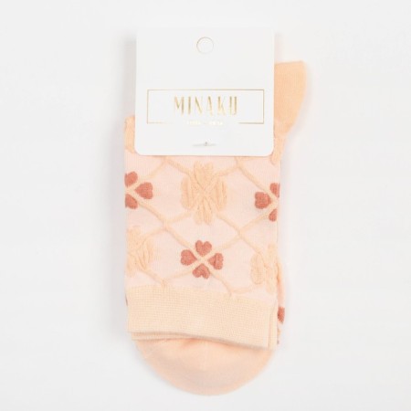 Women's socks minku "hearts", size 36-39 (23-25 ​​cm)-3