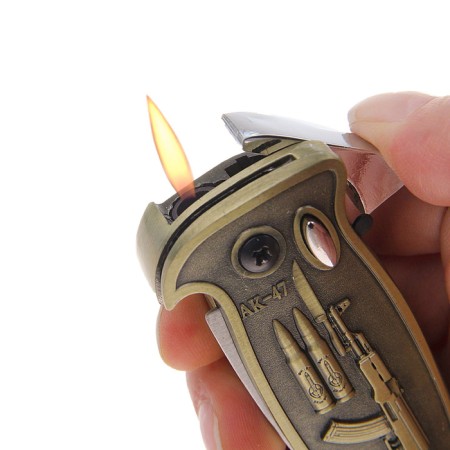 Gas lighter for smoking "knife", piezo, 9 x 6 cm-4