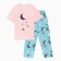 Female homemade set (T -shirt/pants), white/turquoise color, size 60
