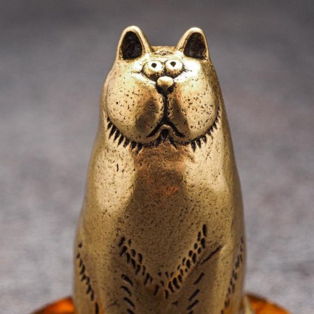 Сувенир "Кот", янтарь, 4х3,5х3,5 см-2