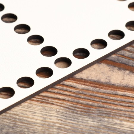 Clothing "rectangle, perforation", bottom of the LHDF, size 30 × 21 cm-2