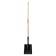 Shovel of soviet, rectangular, l = 150 cm, wooden lacquered stalk, luxe