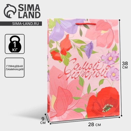 Gift package laminated, packaging, "tenderness", l 28 x 38 x 9 cm-2