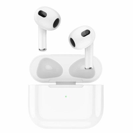 Hoco EW43 TWS headphones, wireless, inserts, BT5.3, 40/300 mAh, microphone, white-1