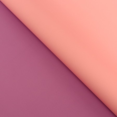 Matte film for flowers, bilateral, "marshmallow", lavender - tea rose, 57 cm x 10 m-2