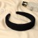Hair rim "relief" 3 cm, black