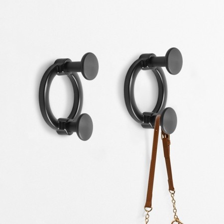 Furniture hook Cappio Bello, two -rod, black-1