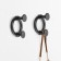 Furniture hook Cappio Bello, two -rod, black