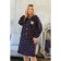 Women's dress, size 58, blue color, purple