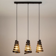 Storm 3x40W lamp E27 Black 57x12.3x96cm