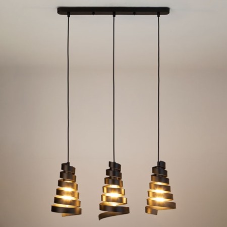 Storm 3x40W lamp E27 Black 57x12.3x96cm