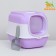 The toilet is closed with the upper hole, a scoop, a coal filter of 40 x 56 x 40 cm,