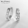 Cooping earrings Xuping radiance, color silver, d = 2 cm