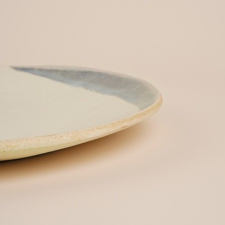 A set of porcelain plates SL Home "Wave Sardinia", d = 21.5 cm, beige color-2