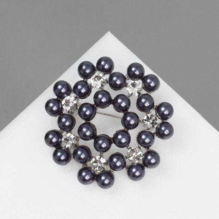 Book "Beads" mini, gray color in silver-1