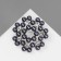 Book "Beads" mini, gray color in silver