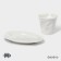 Coffee steam porcelain Magistro "Blanche", 2 items: a cup 80 ml, a saucer 13 × 10.5 cm