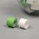 Glue tape plastic in the jar "White and Green" NR 40 pcs 1.2 cm, dl. 0.9 m 7x7x9 cm