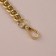 Handle for a bag, bamboo, with chains and carbines, 60 cm, gold color