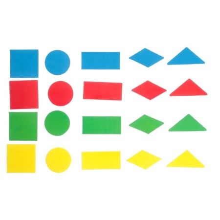Developing set with cardboard figures "Geometric mosaic", according to the methodology of Montessori-3