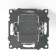 3-clavy switch (mechanism), 250V, 10A, Stekker Series Catherine, Black, GLS10-7108-05