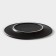 Porcelain plate Carbone, D = 20 cm, black color