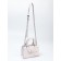 Female bag, 20*8*14, lightning departure, belt lengths, white