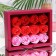 Soap roses, colored shades, set of 12 pcs.