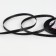 A satin ribbon "Silver threads", 6 mm × 23 ± 1 m, black color No. 39