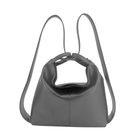 Bag-rugboat female, genuine leather, black, 40x5x30 cm-1