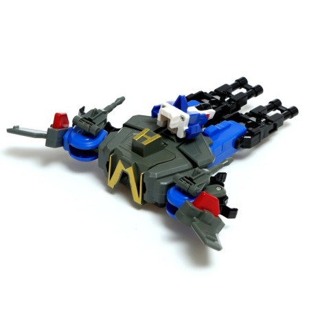 Warrior robot, transforms, assembled from 5 cars-7
