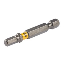 Denzel 11663 bit set, hexagonal profile, HEX 5 x 50 mm, steel S2, 10 pcs.