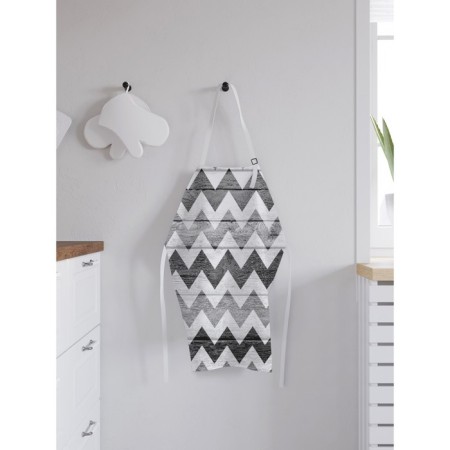 Apron kitchen with a photocrint "Zigzag from the past", adjustable, size OS-1