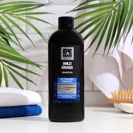 Shampoo Be a Man, "Wild Grass", for all hair types, 360 ml