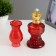 Kerosene lamp red 6x6x20 cm Risalux