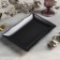 The Black East dish, 25 × 17.2 × 3 cm, black color