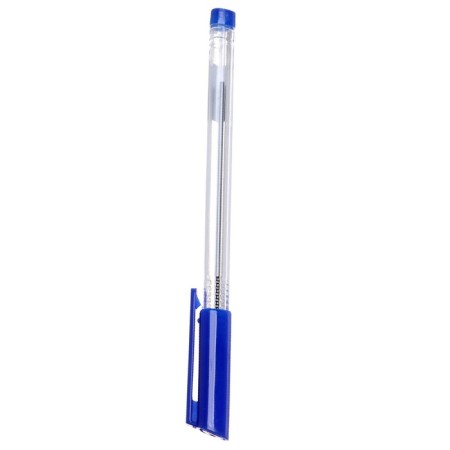 Ballic handle 1.0 mm, blue rod, transparent triangular body, blue cap.