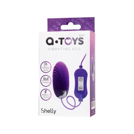 Vibroyaite with the Toyfa A-Toys Shelly control panel, silicone, purple color-3