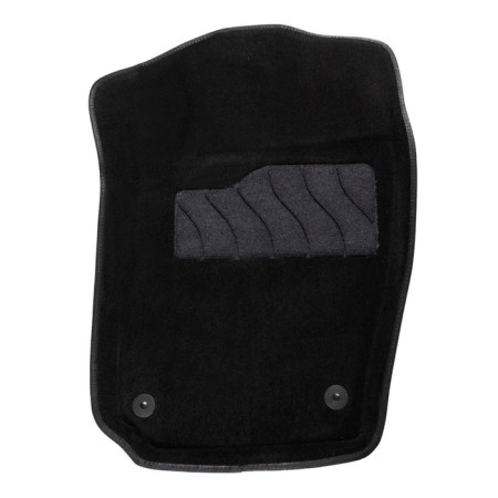 Pile rug for Volkswagen Polo, Sedan, 2010-2018, black-1