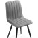 Stool on a metal frame Dani metal/velor, black/gray 43x48x85 cm