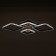 Chandelier with PDU 1145/4CF LED 108W 3000-6000k+Basher Coffee base 78x50x9 cm Bayerlux 52507